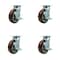 Service Caster Tool Box Caster Wheel Set 6'' Maroon Polyurethane Swivel Casters, 4PK TOOL-SCC-30CS620-PPUR-TLB-4 - alternate 1